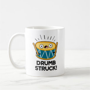 Drumb Struck Funny Drummer Drum Pun Kaffemugg