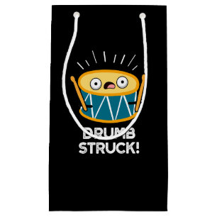 Drumb Struck Funny Drummer Drum Pun Mörk BG
