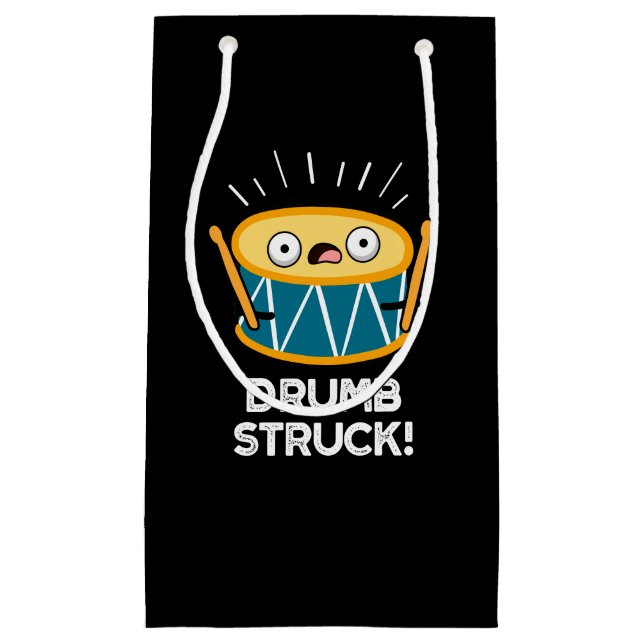 Drumb Struck Funny Drummer Drum Pun Mörk BG (Framsidan)