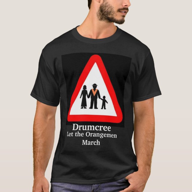 Drumcree-svarten Drumcree, l5At orangistmars Tee (Framsida)