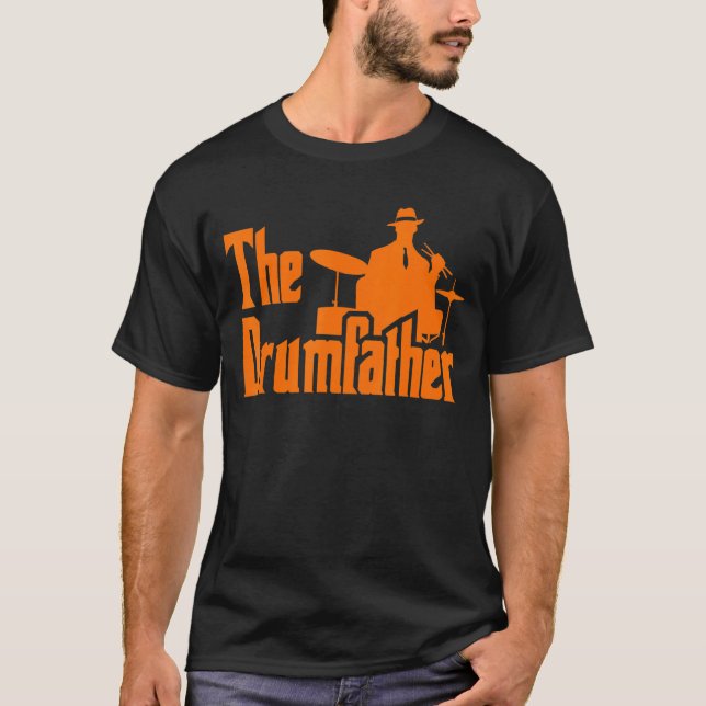 Drumfather-offert för drummer t shirt (Framsida)