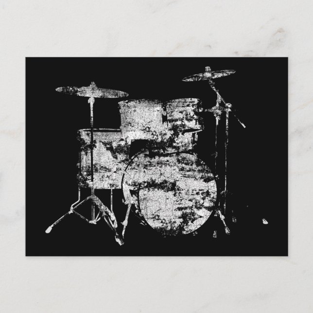 drumkit vykort (Framsida)