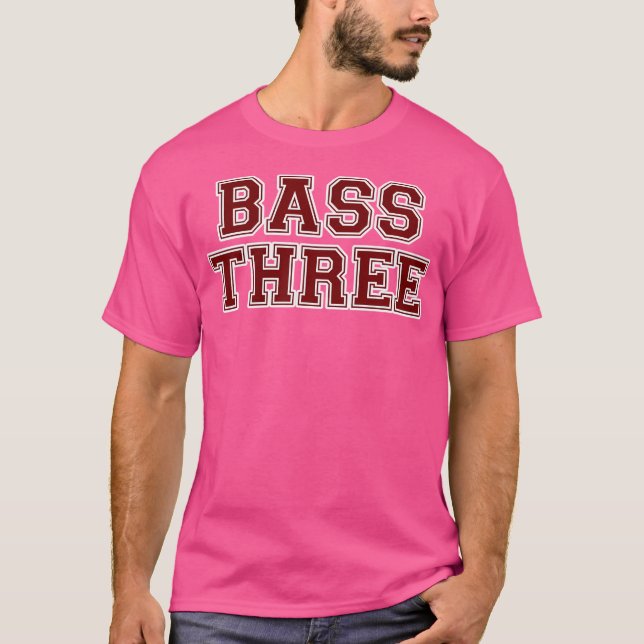 Drumline Bass Three - Bass Drum 3 Band Camp Bfnd D T Shirt (Framsida)
