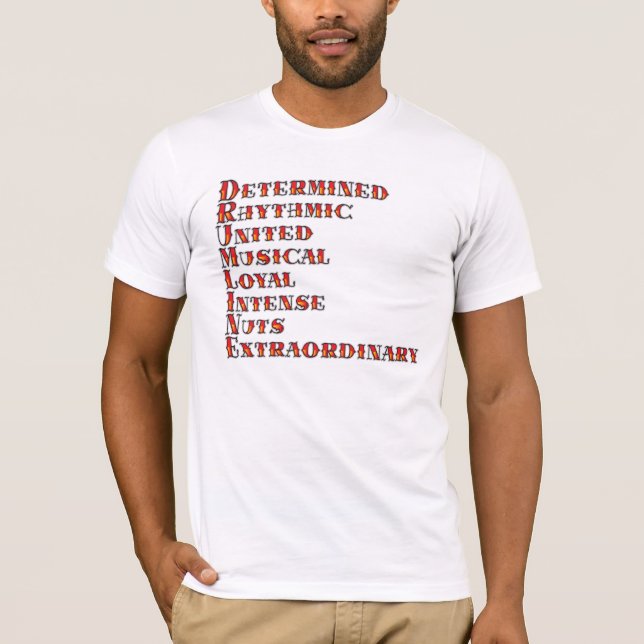 Drumline definition tee shirt (Framsida)