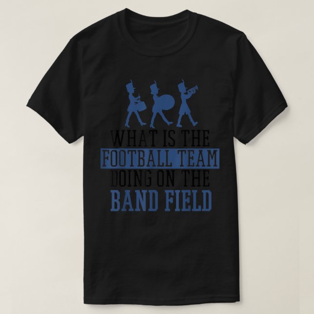 Drumline Drum Corps Football Team som utför Marchi T Shirt (Design framsida)
