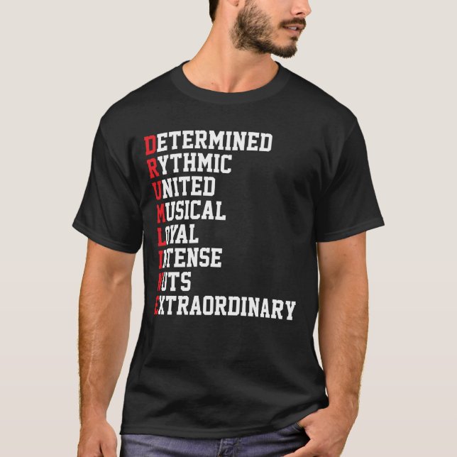 Drumline Drumline Marching Band T Shirt (Framsida)