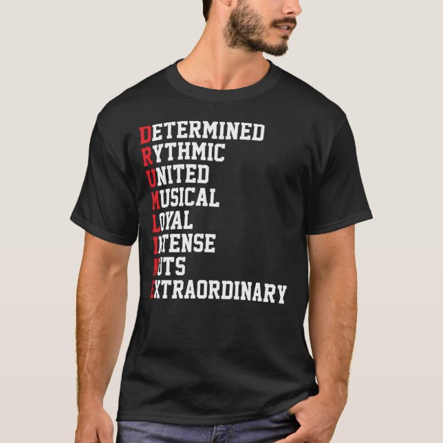 Drumline för marktumlare t shirt (Framsida)