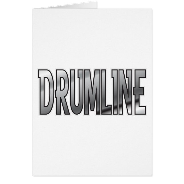Drumline krom hälsningskort (Framsidan)