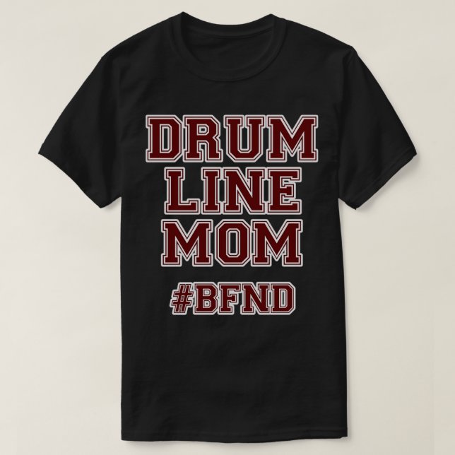 Drumline Mamma Drum Line Marching Band Mamma T Shirt (Design framsida)