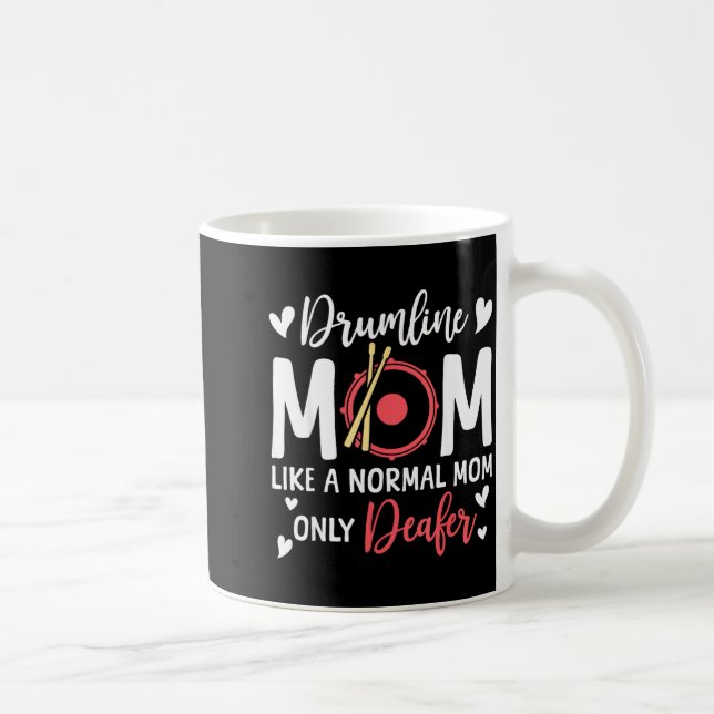 Drumline Mom Like A Normal Mom Drumming Lover Drum Kaffemugg (Höger)