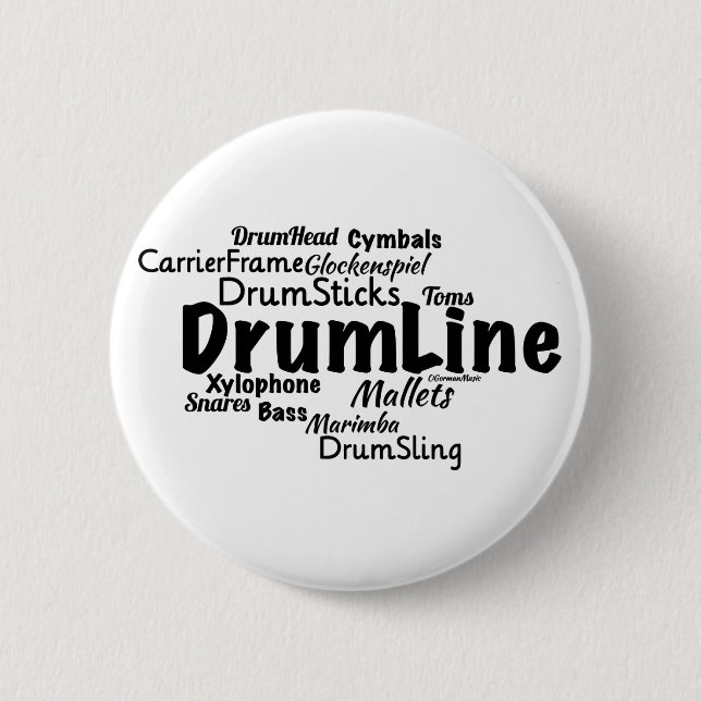 Drumline Ord Cloud Black Text Knapp (Framsida)