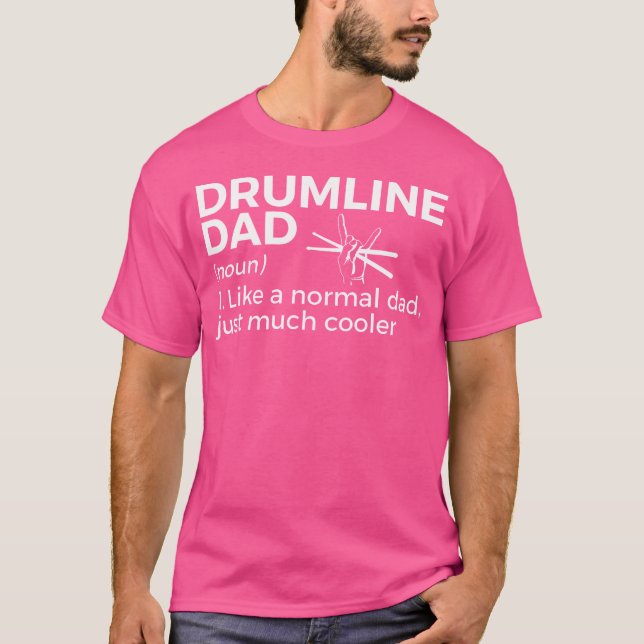 Drumline Pappa Definition Marching Band T Shirt (Framsida)
