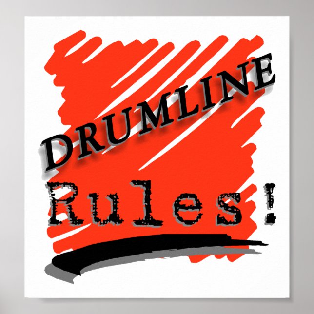 Drumline regler poster (Framsidan)