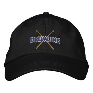 Drumline Sticks Crossed Broderad Keps