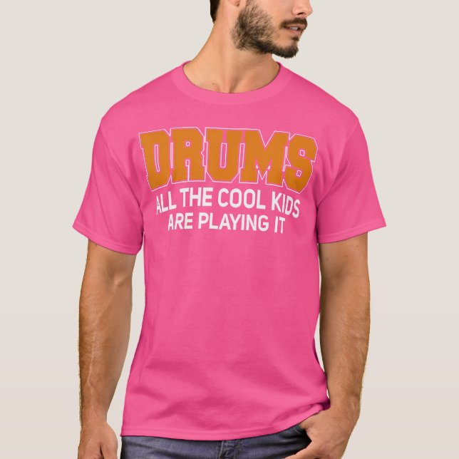 Drumline T Shirt for Marching Band Drum (Framsida)