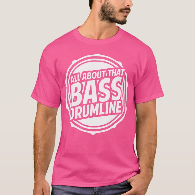 Drumline Tshirt Bass Drumline T Shirt Marching Ban (Framsida)