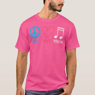 Drumline Tshirt Marching Band Shirt Peace Kärlek P T