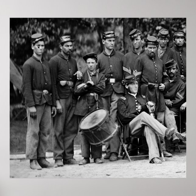Drummer, 93:e New York Infantry Company C Poster (Framsidan)
