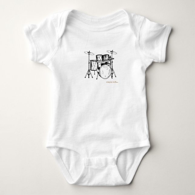 Drummer baby t shirt (Framsida)