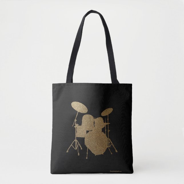 Drummer Bag Drumming Tote Drum Kit Musician Band Tygkasse (Framsida)