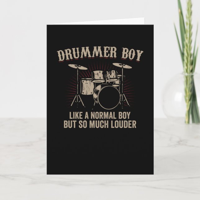 Drummer Boy | Drummer Drummer Gift Kort (Framsida)
