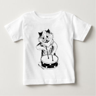 Drummer Cat, Louis Wain T Shirt