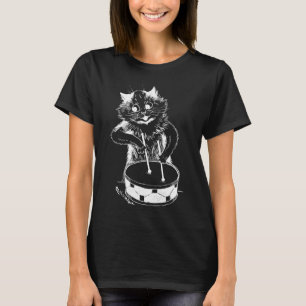 Drummer Cat, Louis Wain T Shirt