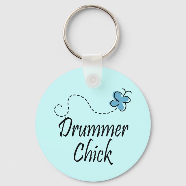 Drummer-Chick Nyckelring (Framsida)