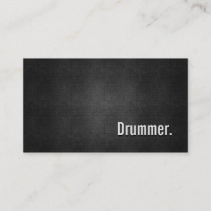 Drummer Coola Black Metall Simpity Visitkort
