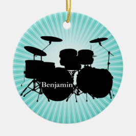 Drummer Drum Set Design Ornament