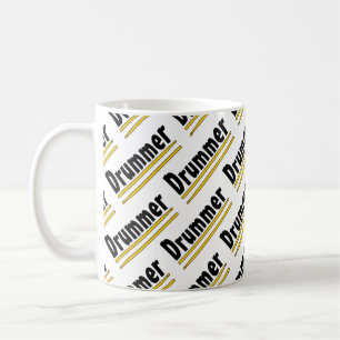 Drummer Drum Sticks Kaffemugg