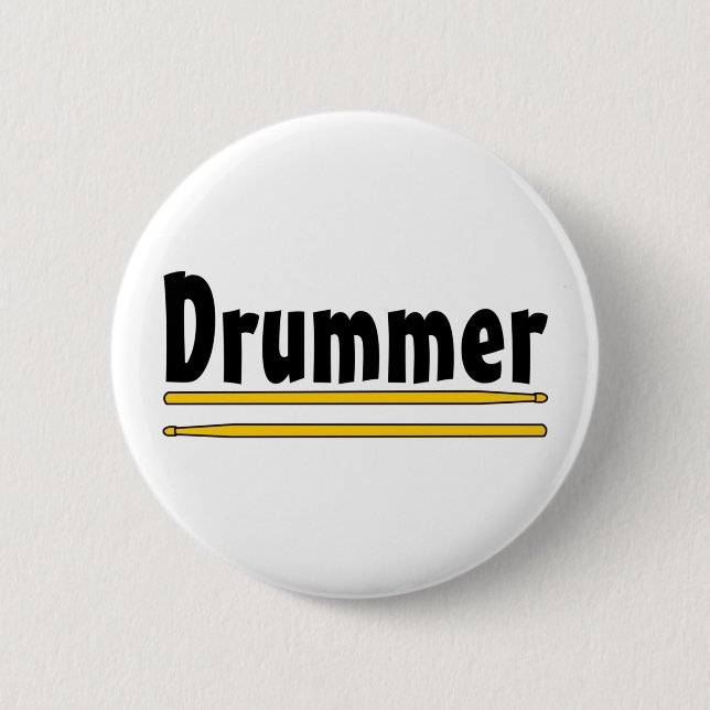 Drummer Drum Sticks Knapp (Framsida)