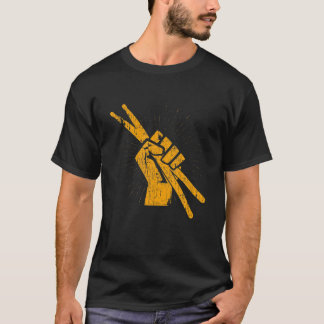 Drummer Drum Sticks T Percussion Lover Rock Gifts T Shirt