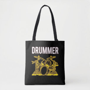 Drummer Drummer Musician Drumsticks Tygkasse