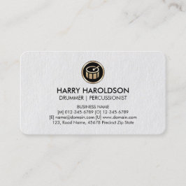 Drummer Drummer Percussionist Premium BusinessCard Visitkort