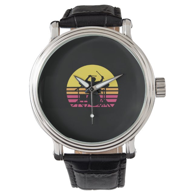 Drummer Drums Drumming Armbandsur (Framsida)