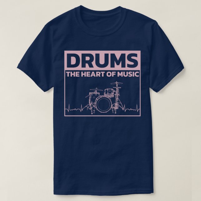 Drummer Drums Drumsticks Musician Outfit 4 T Shirt (Design framsida)
