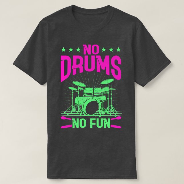 Drummer Drums Drumsticks Musician Outfit 5 T Shirt (Design framsida)