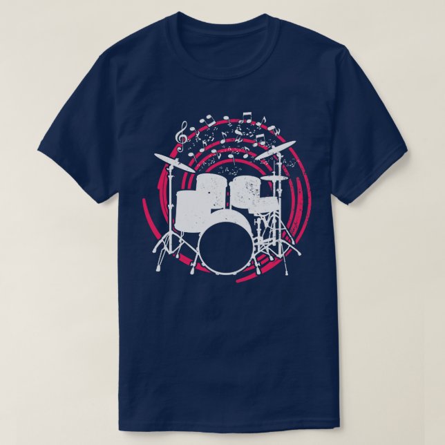 Drummer Drums Drumsticks Musician Outfit 9 T Shirt (Design framsida)
