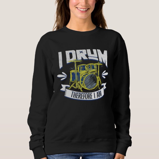 Drummer Drums Music Drum Set Drumming Instrument P T Shirt (Framsida)