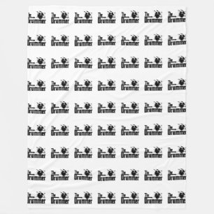 Drummer Drums Music Fleecefilt