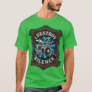Drummer Drums Retro Sten Musician T Shirt