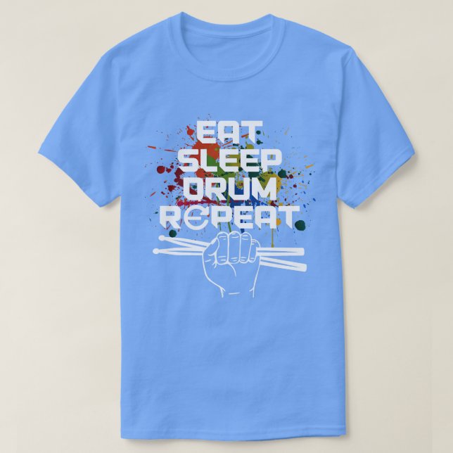 Drummer Drumsticks Music Gift Drums T Shirt (Design framsida)