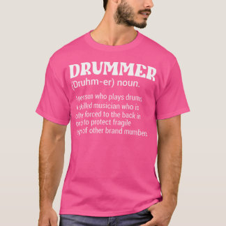 Drummer en person som spelar drummer t shirt
