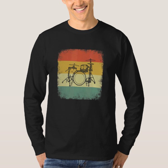 Drummer evolution, Drumset, design for musicians_2 T Shirt (Framsida)