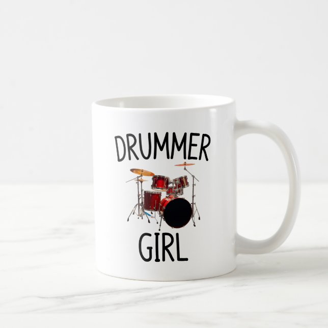 Drummer-flicka Kaffemugg (Höger)