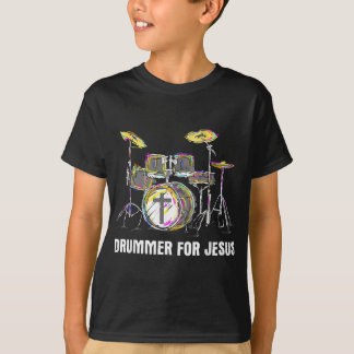 Drummer for Jesus - Christian Band Musician Worshi T Shirt