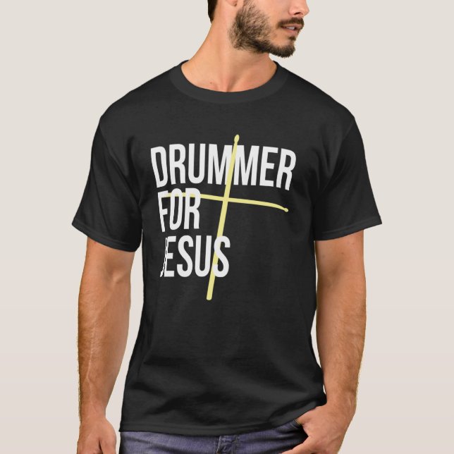 Drummer för Jesus Kor-trummor för konspiration T Shirt (Framsida)