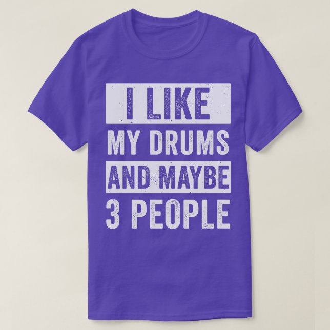 Drummer För manar jag gillar min Drums Funny Drumm T Shirt (Design framsida)