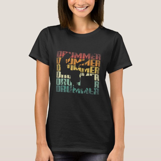 Drummer för slaginstrument t shirt (Framsida)